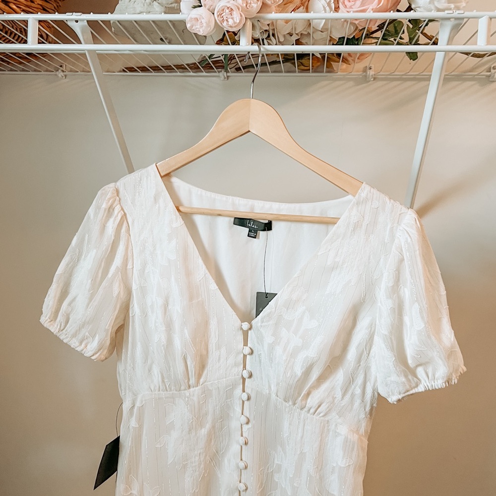 NWT High Low Midi button down Dress